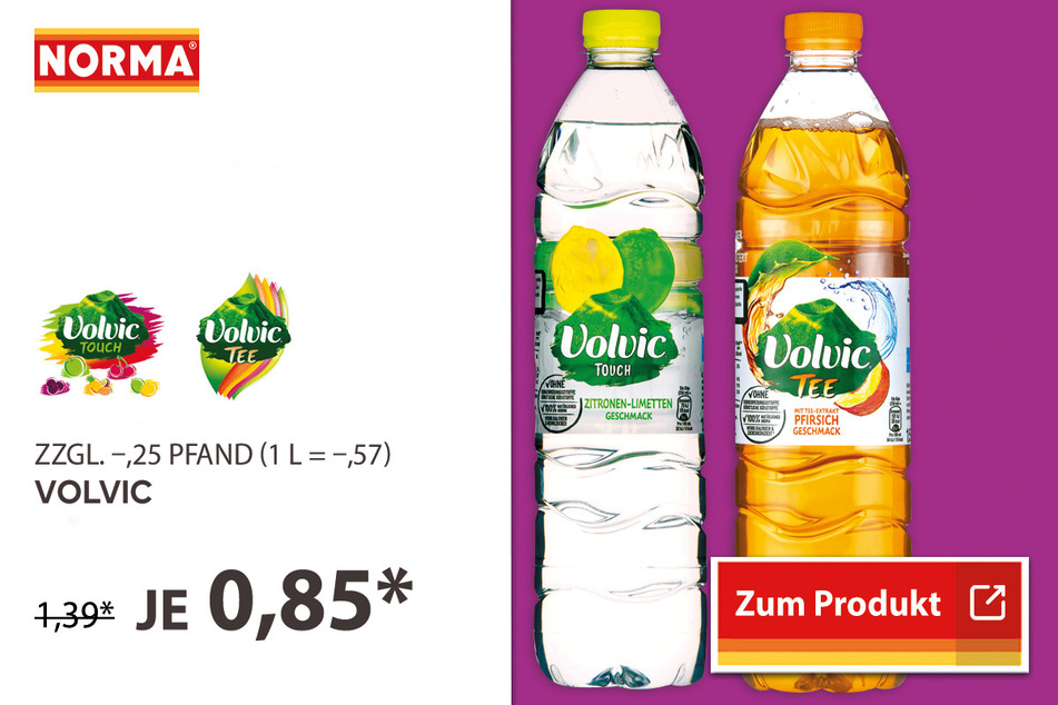 Volvic für 0,85 Euro.