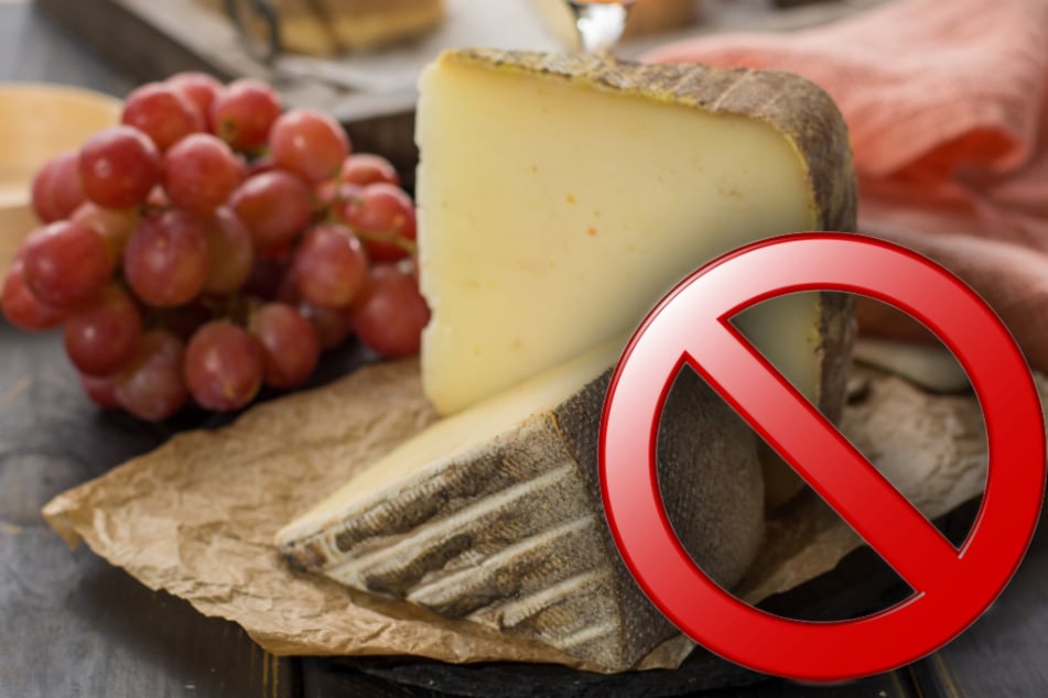 Der Käse sollte nicht verzehrt werden. (Bildmontage)