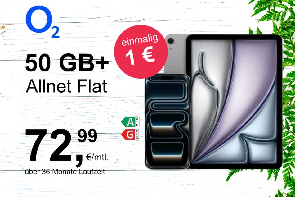 Das iPhone 17 Pro mit iPad Air 11 (M4) im Bundle für einmalig nur 1 Euro bei o2.