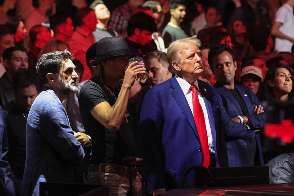 Trump hailed by MAGA allies and heavyweight champion at UFC event in New York