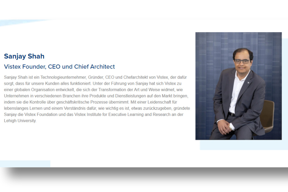Sanjay Shah baute ein weltweit agierendes IT-Unternehmen auf. Auch in Deutschland betreibt Vistex einen Standort.