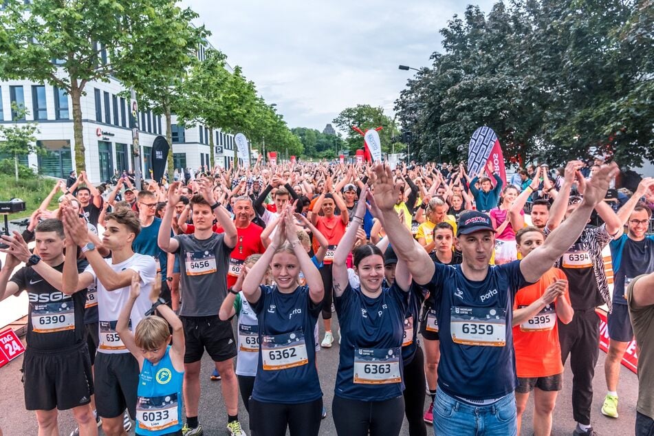 1400 Läuferinnen und Läufer hatten sich für den Nachtlauf 2024 angemeldet.