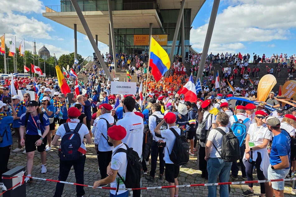 Die Parade der Nationen bei der Eröffnung der World Transplant Games.