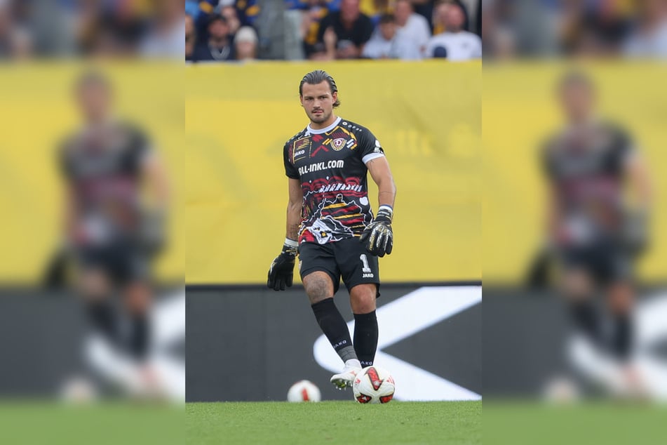 Hat gleich drei Konkurrenten im Nacken, die ihm den Platz im Dynamo-Tor streitig machen wollen: Tim Schreiber (24).