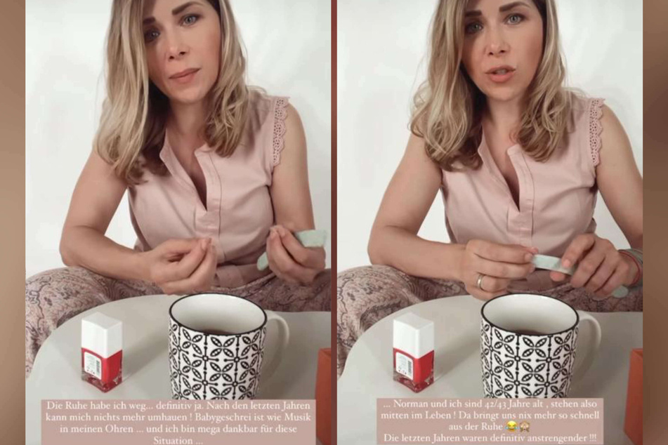 Tanja Szewczenko (43) hat trotz Babygeschrei und turbulenter Situationen daheim "die Ruhe weg", wie sie kürzlich bei Instagram erklärte.