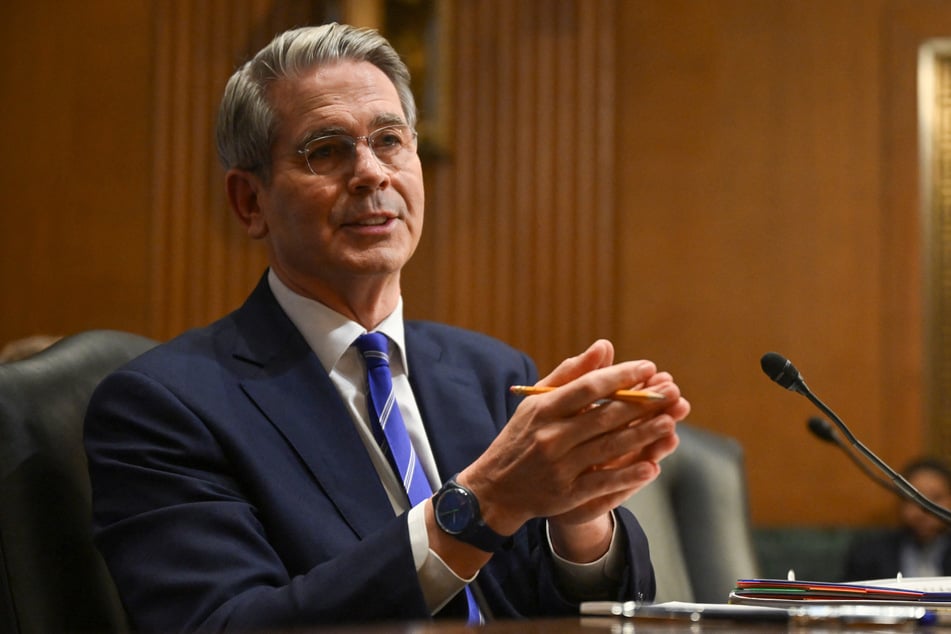 US investor and hedge fund manager Scott Bessent testifies before the Senate Finance Committee on his nomination to be Secretary of the Treasury, on Capitol Hill in Washington, DC, on Thursday.