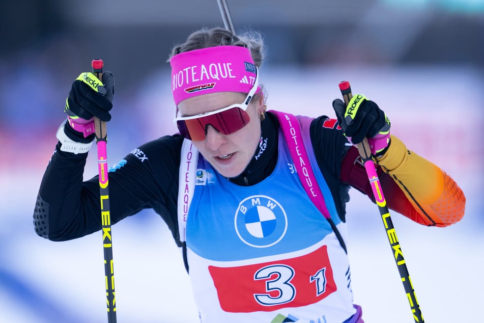 Stefanie Scherer (28) holte in Ruhpolding noch Staffelgold mit Deutschland, in Antholz wird sie aber nicht mehr an den Start gehen.