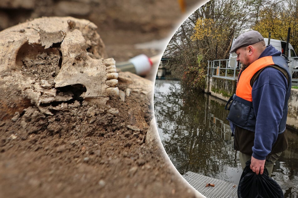 Unheimlicher Fund: Menschliches Skelett an der Agger entdeckt