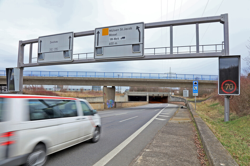 Zwickau: B93-Tunnel zwei Tage gesperrt