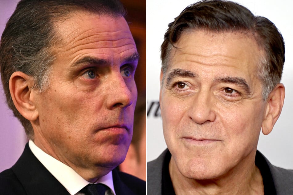 Joe Biden's son Hunter (l.) has lashed out at George Clooney for leading the public charge on calling for the elderly president to bow out of the 2024 presidential race.