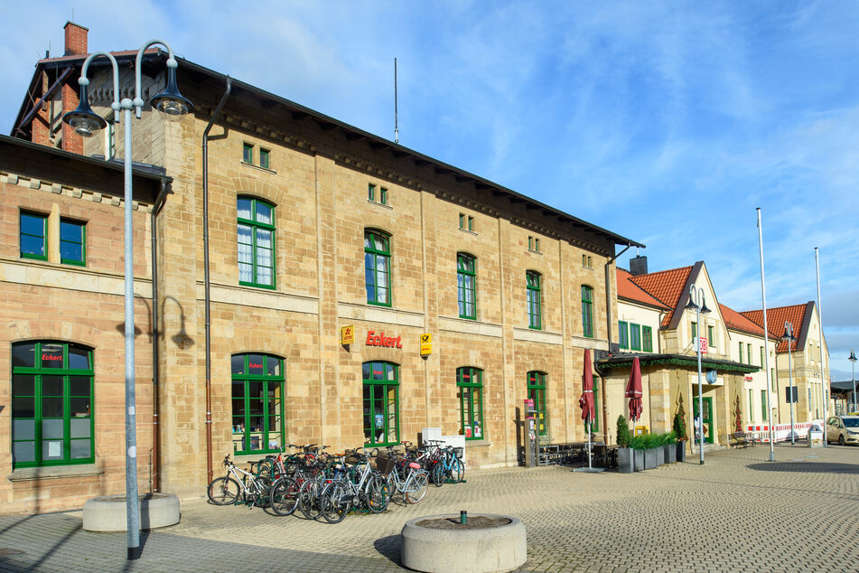 Am Bahnhof Wernigerode spielten sich am Freitag skurrile Szenen ab.