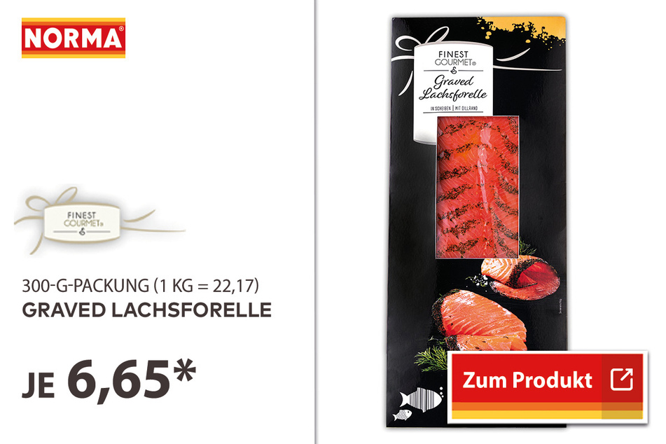 Graved Lachsforelle für 6,65 Euro
