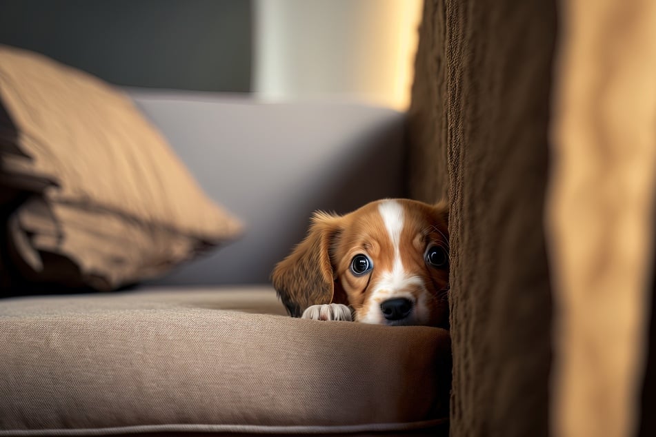 Laute und unbekannte Geräusche können Hunden Angst machen.
