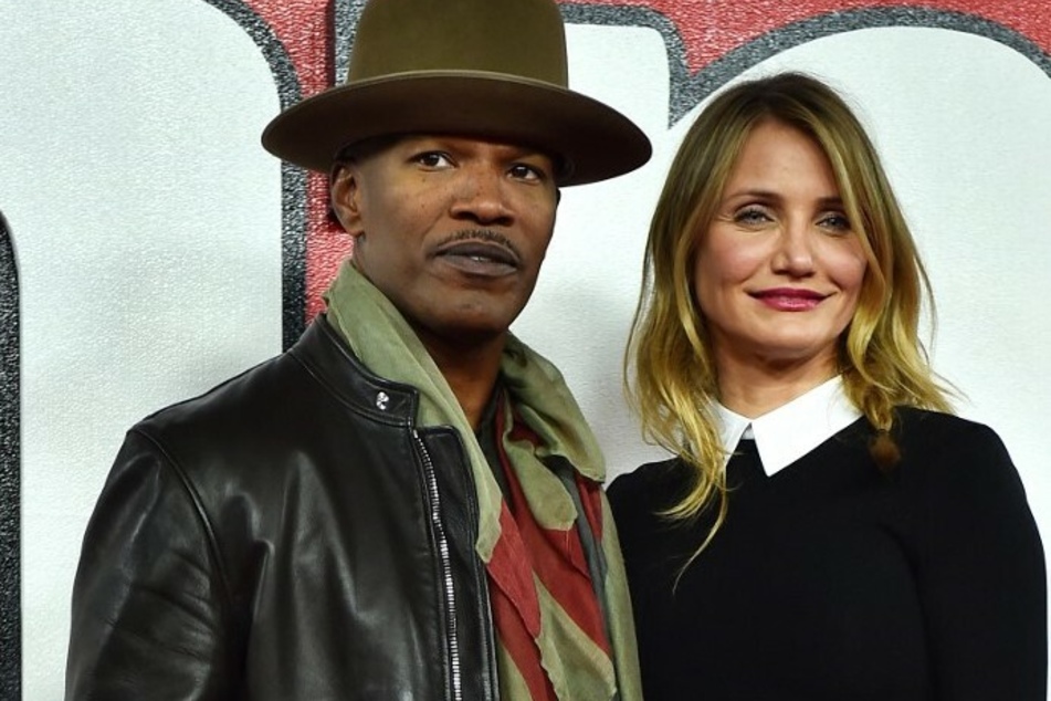 Cameron Diaz (r) was convinced by her frequent costar and longtime friend Jamie Foxx to return to acting.