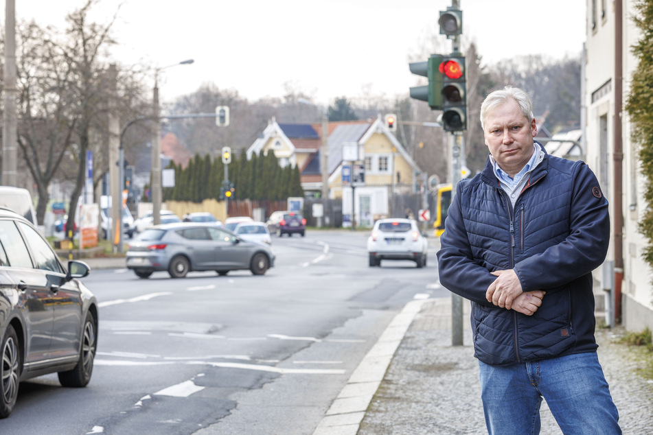 "Die Begründung des Rathauses ist albern. Eine rote Ampel ist ein ganz normales Verkehrszeichen", meint Matthias Dietze (50, CDU).
