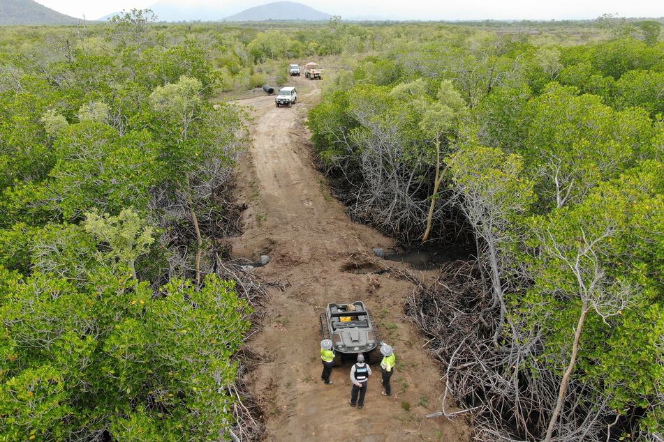 Ein Australier hat heimlich eine Privatstraße durch einen Nationalpark gebaut.