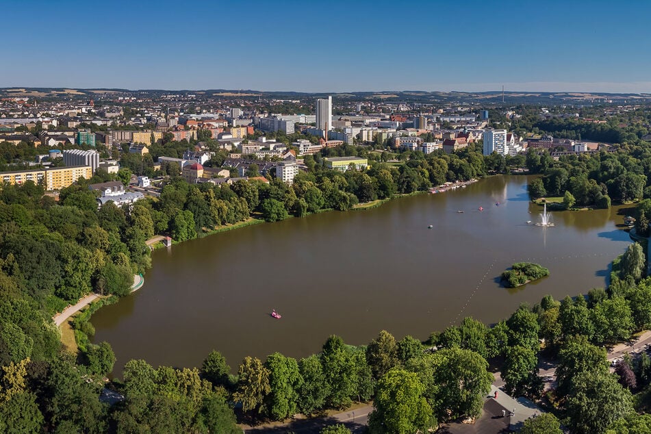 So viel Grün: In Chemnitz sind nur 39 Prozent der Stadtfläche versiegelt.