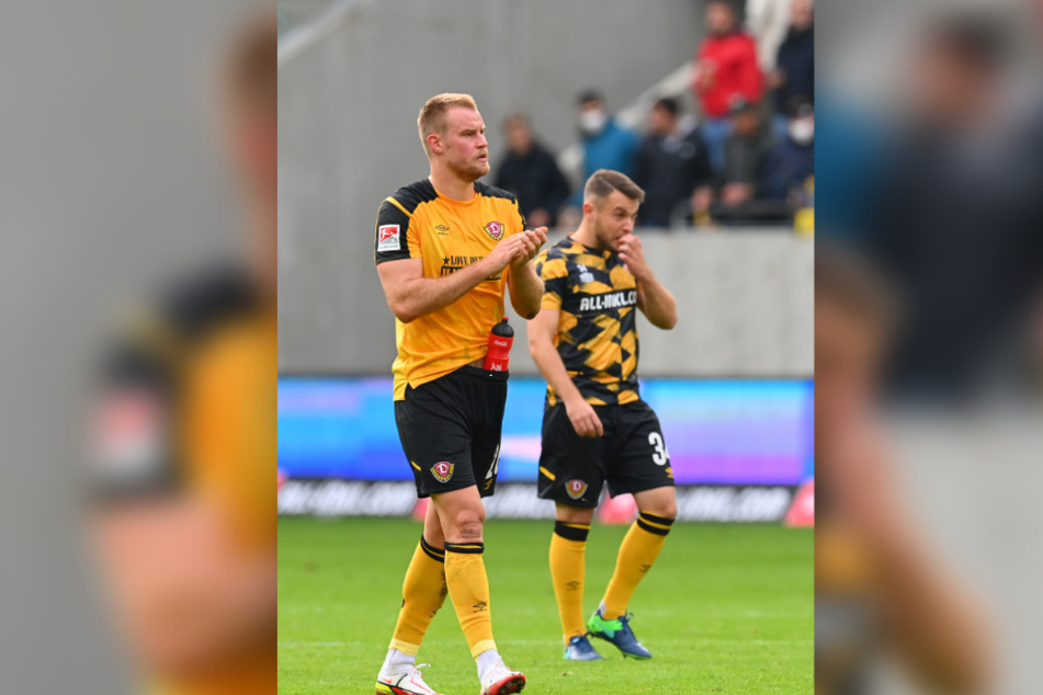 Enttäuscht verließ Sebastian Mai (27,l.) mit Justin Löwe (22) nach dem 0:1 gegen Nürnberg den Platz.