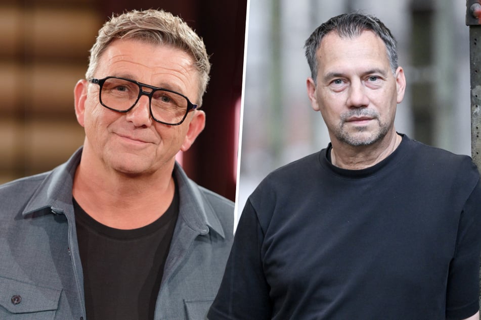 Zu den weiteren Gästen gehören unter anderem "Bergdoktor" Hans Sigl (57, r) und Autor Sebastian Fitzek (55).