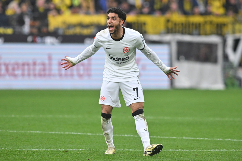 Eintrachts Toptorjäger Omar Marmoush (25) blieb ein Treffer in Dortmund verwehrt.