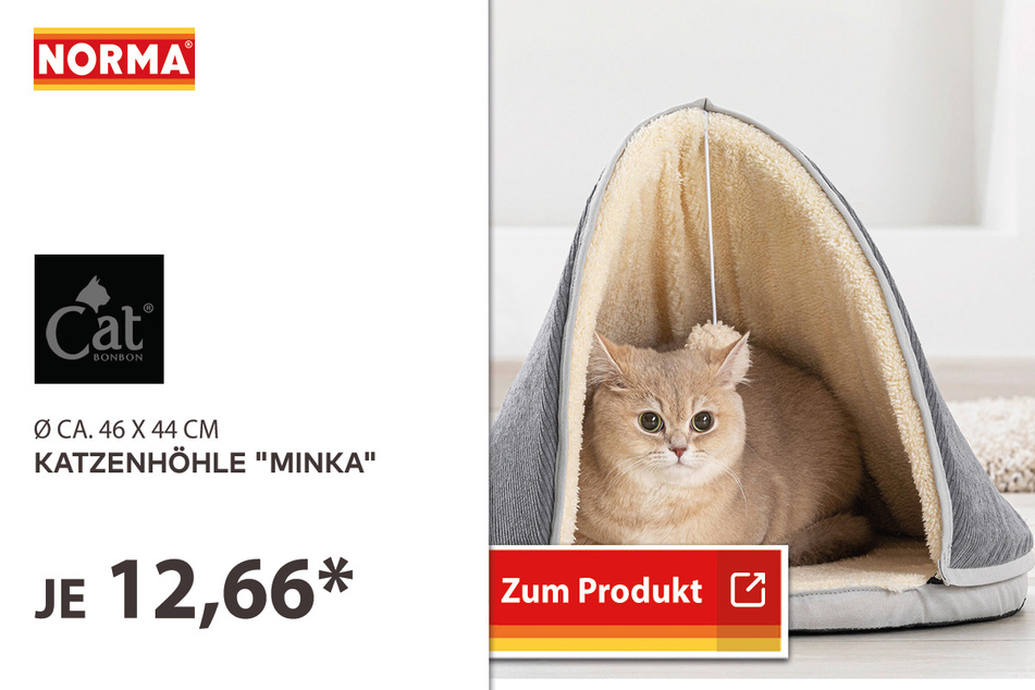 Katzenhöhle Minka für 12,66 Euro.