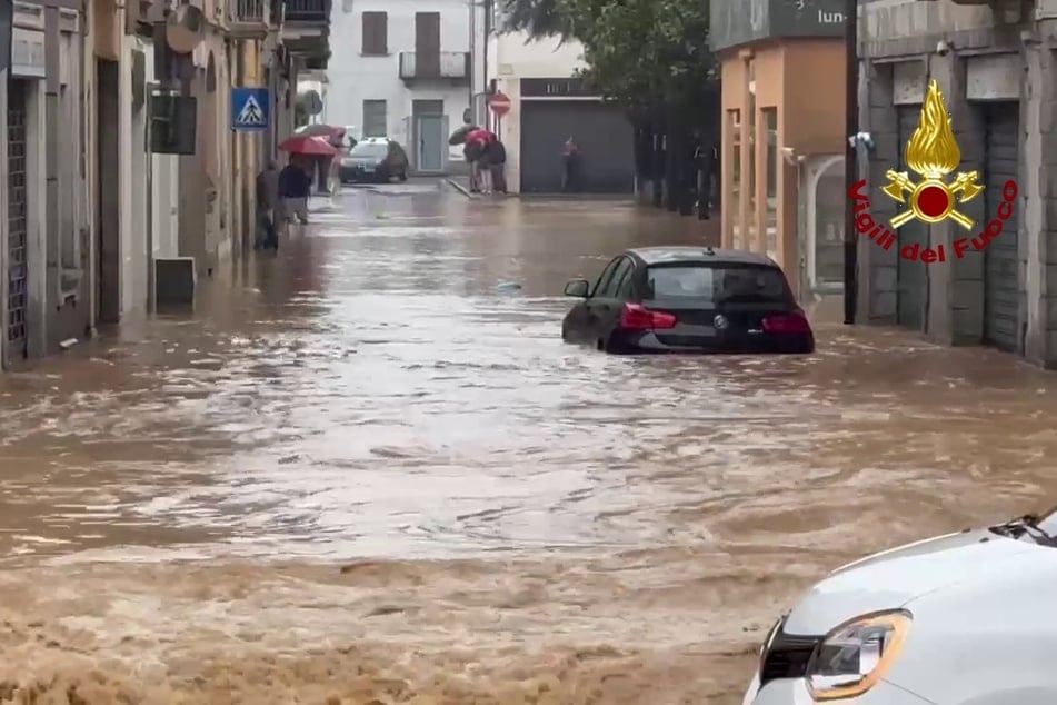 Nach heftigen Regenfällen kam es in Norditalien zu massiven Überschwemmungen.