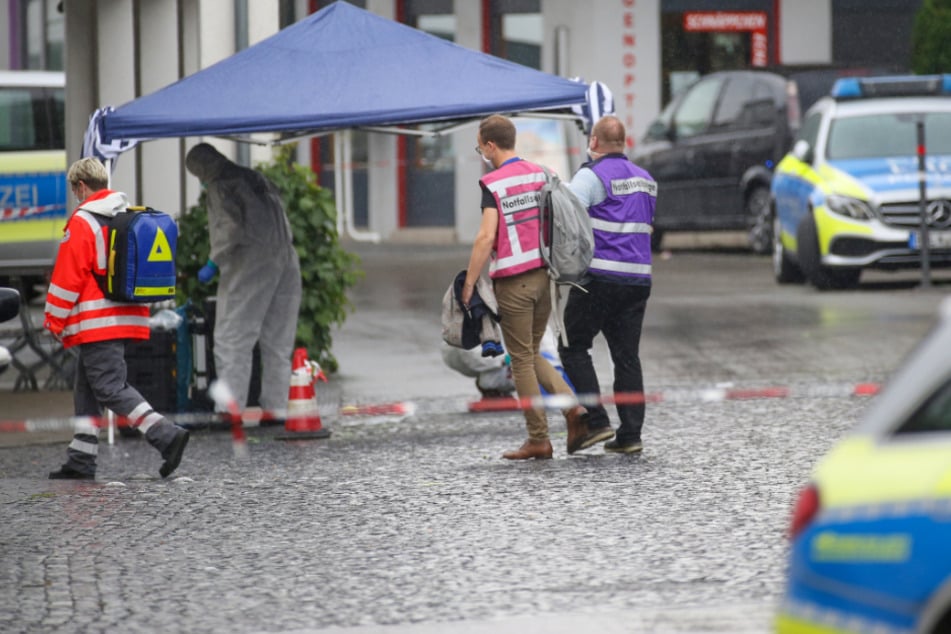 15. Juli 2020: Einsatzkräfte der Polizei, Rettungsdienst und Notfallseelsorge waren in der Stadtmitte von Bad Schussenried im Einsatz.