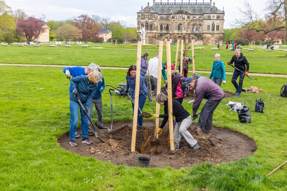 Die freiwilligen Helfer hatten alle Hände voll zu tun.