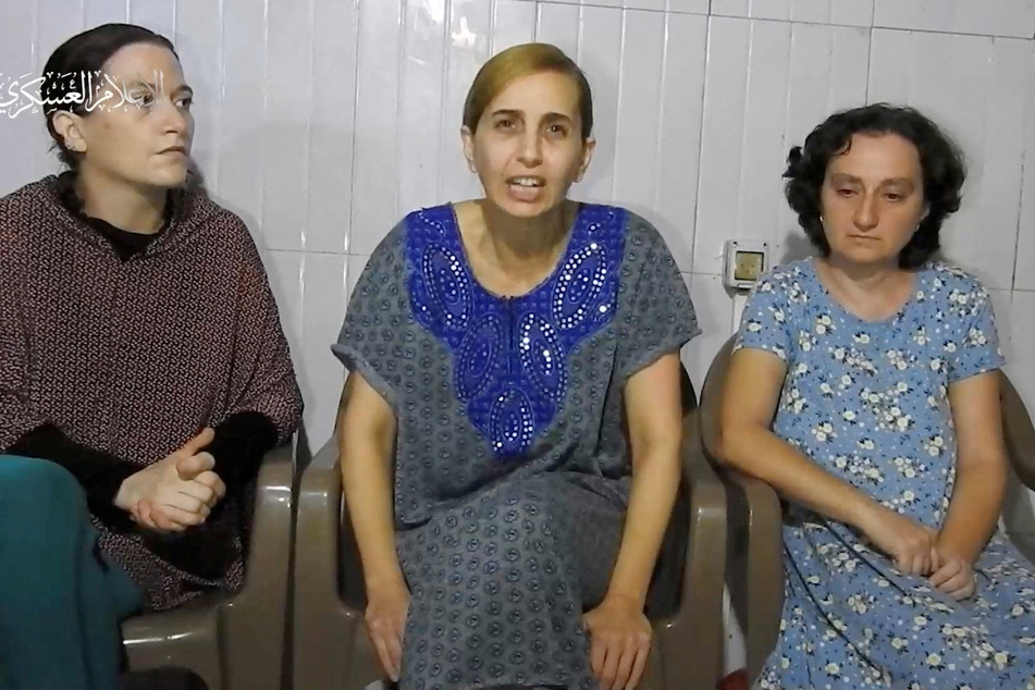 Hamas released a video of three female hostages being held in Gaza since the October 7 attack on Israel.