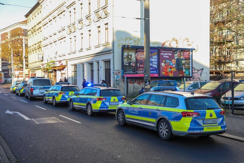 Die Polizei rückte mit einem Großaufgebot aus.