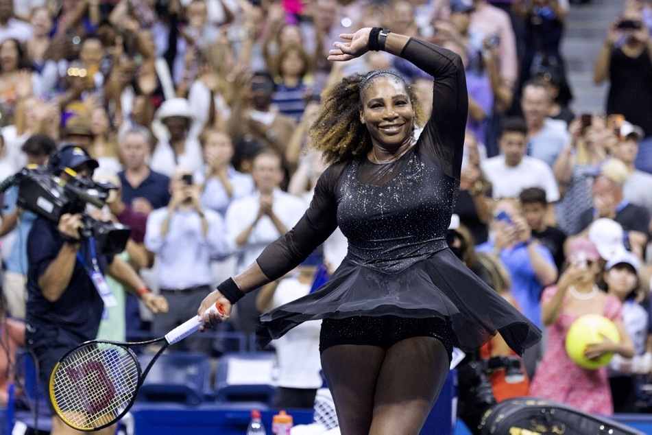 In her final grand slam ever, 23-time Grand Slam champion Serena Williams wore a black, sheer-paneled Nike dress covered in sparkles.