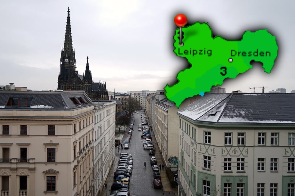 Lediglich auf den Dächern ist noch ein Rest Schnee zu sehen.