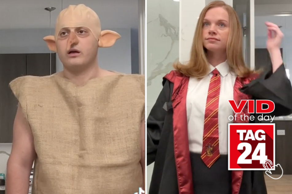 Today's Viral Video of the Day features a Harry Potter couples costume that went hilariously wrong!