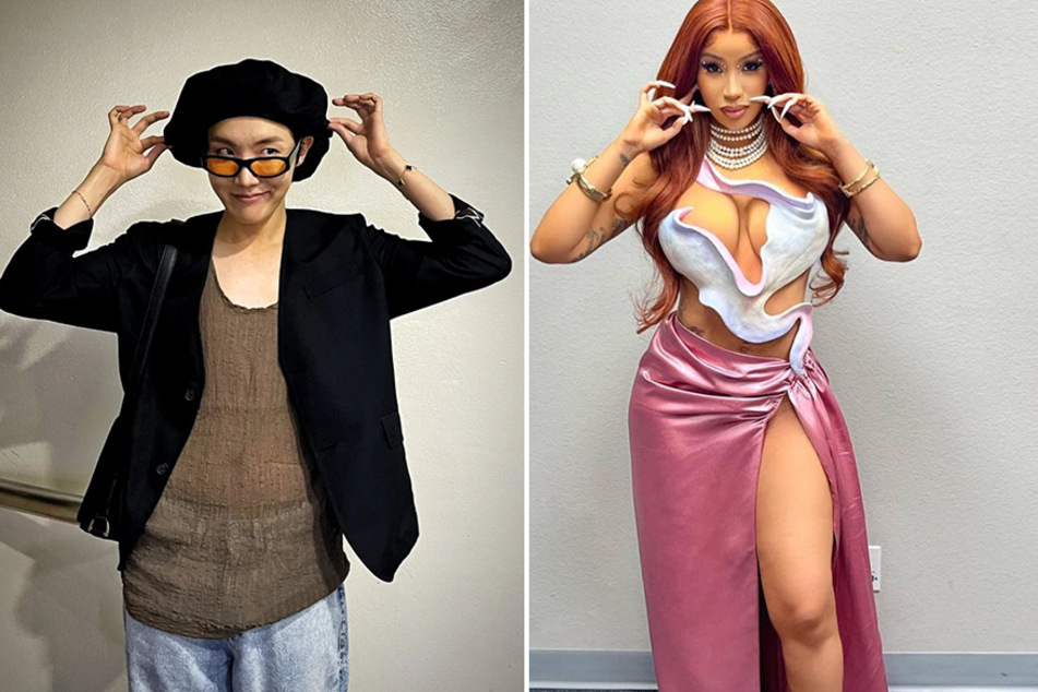 Cardi B (r) and j-hope are expected to drop respective singles this week.