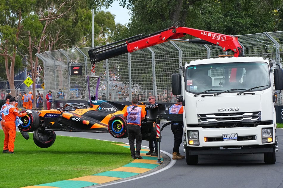 Lokalmatador Oscar Piastri (24) schaffte es mit seinem McLaren nicht einmal bis zur Startaufstellung.
