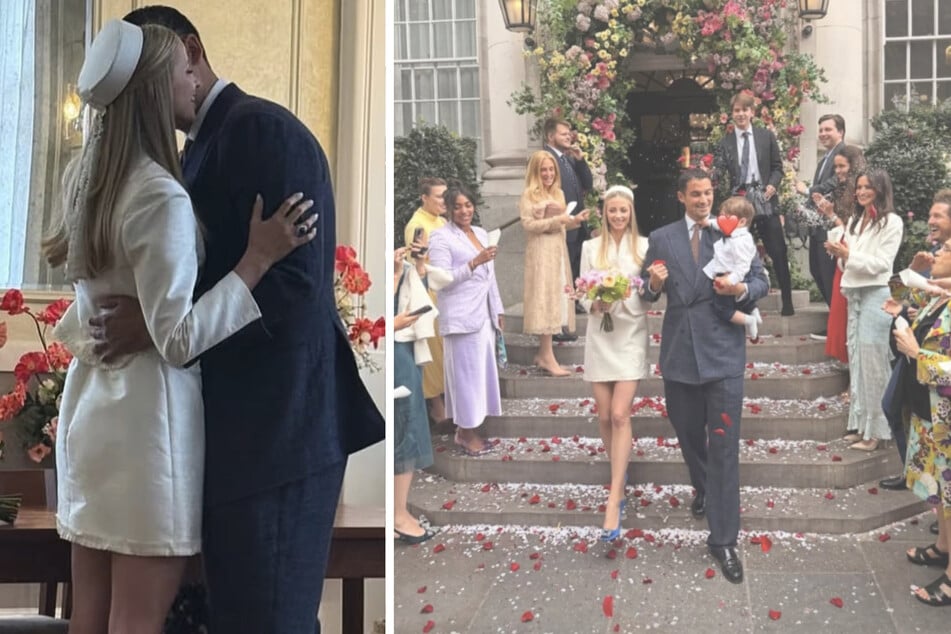 Isabel Getty (32) und Faris McKinnon (41) gaben sich am Donnerstag in London das Ja-Wort.