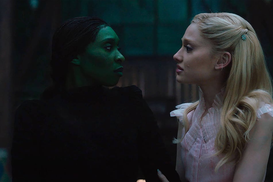 Audiences have praised Ariana Grande (r.) and Cynthia Erivo's (l.) roles as Galinda and Elphaba in Wicked: Part 1.