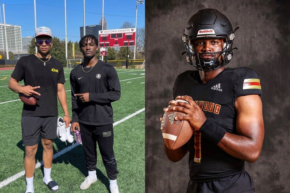 Chris Parson (r) is currently the highest-ranked recruit in Mississippi State football's 2023 recruiting class.