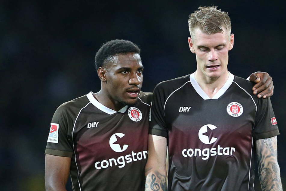 Oladapo Afolayan (26, l) und Eric Smith (27) werden dem FC St. Pauli in den kommenden Wochen fehlen.