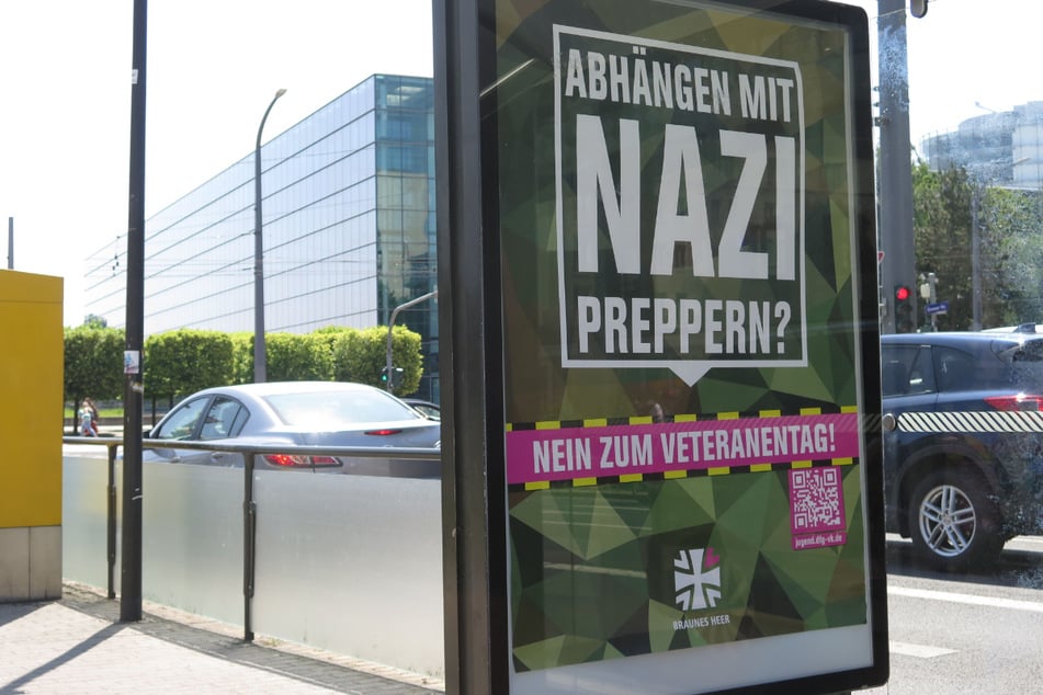 Die linke Antifa-Gruppe aus Dresden lehnt den Veteranentag vollumfänglich ab.
