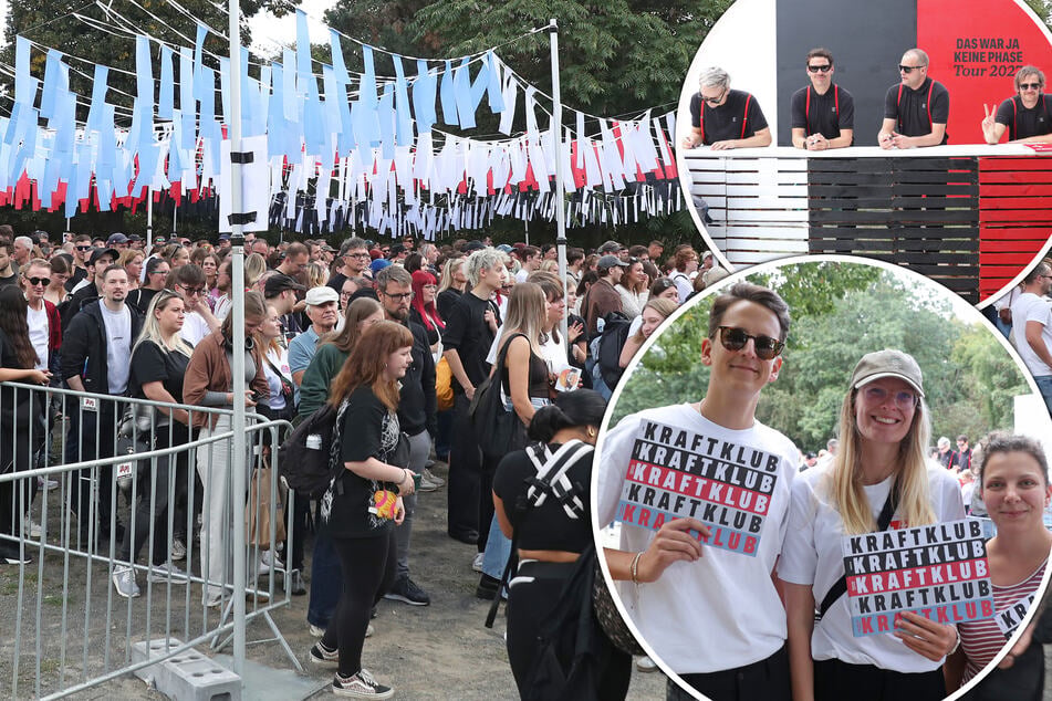Leipzig: Riesiger Andrang und lange Schlangen: Kraftklub verkauft Konzerttickets mitten in Leipzig