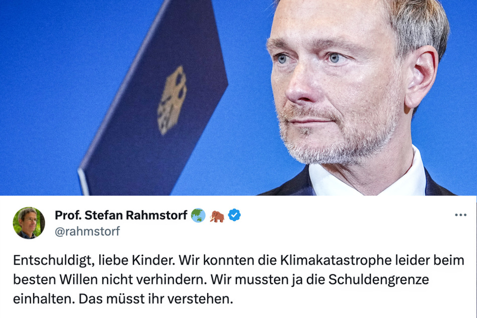 Für Bundesfinanzminister Christian Lindner (44, Foto) und seine FDP ist die Schuldenbremse im Grundgesetz ein regelrechter Fetisch - Klimaforscher Stefan Rahmstorf (63) bezog auf "X" jedoch deutlich Stellung dagegen.