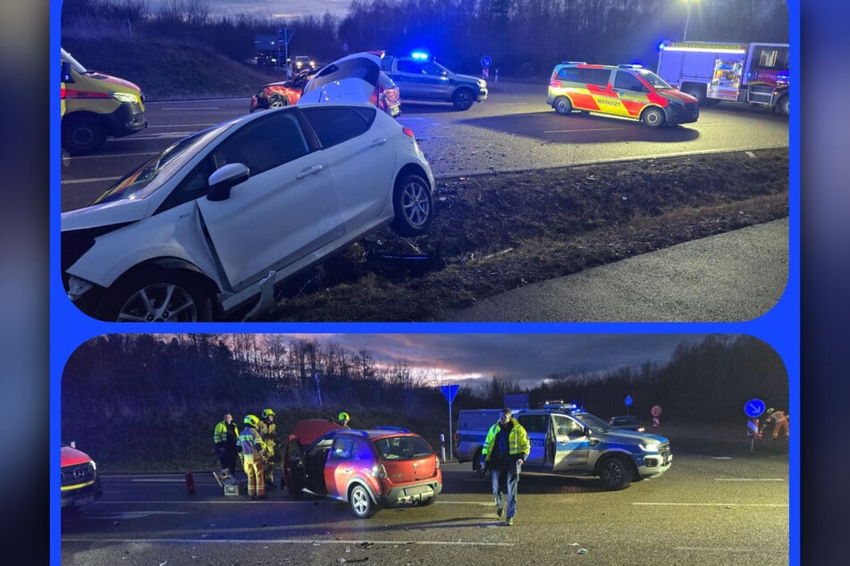 Auf der S50 krachten zwei Autos ineinander.