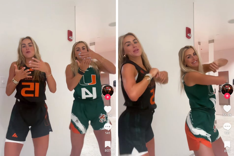 The Cavinder twins have returned to the Miami Hurricanes, bringing their trademark TikTok dance moves along with them!