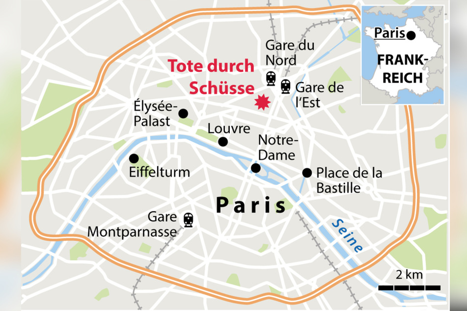 Hier kam es zu dem Vorfall: Mitten in Paris fielen tödliche Schüsse!