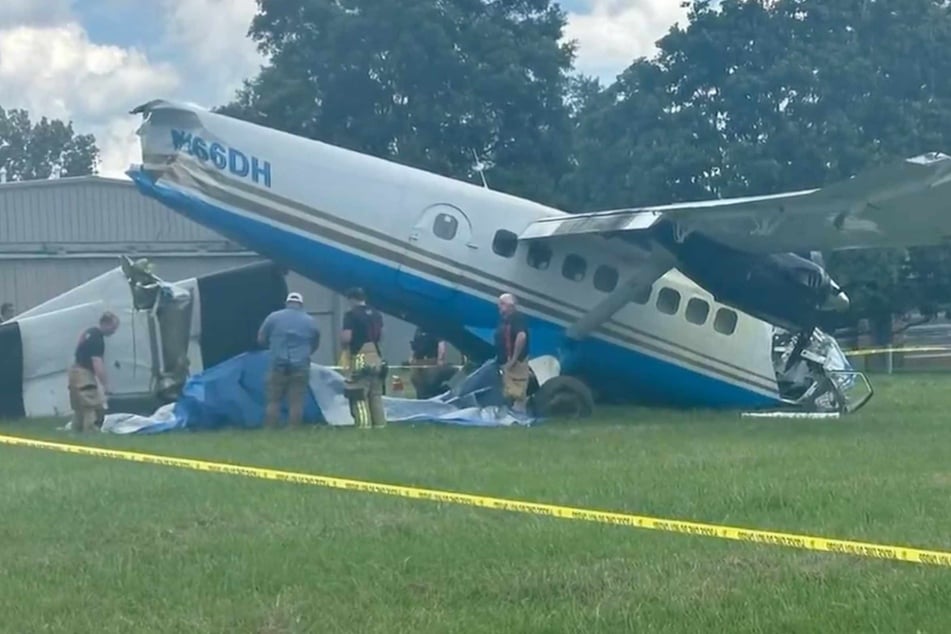 A plane carrying 20 people crashed in the state of Tennessee on Sunday, with some on board taken to the hospital for injuries.