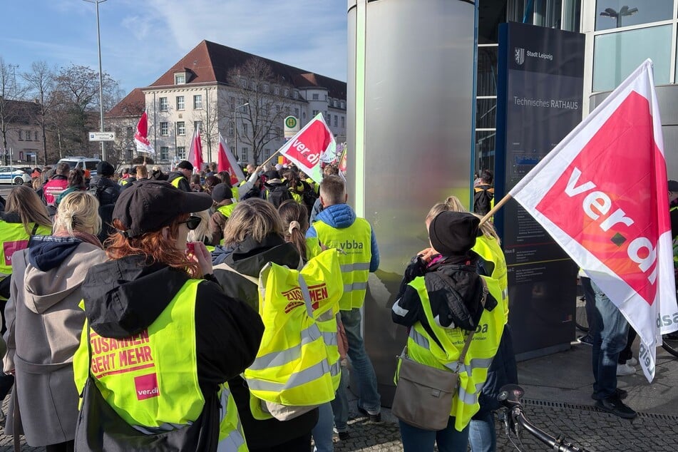 Bereits letzte Woche hatten die Beschäftigten von Leipziger Kitas und Horten gestreikt.