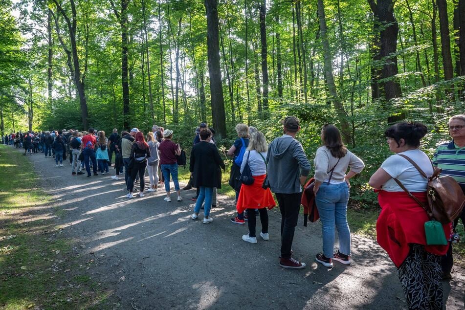 Bis zu 15.000 Besucher wurden am Mittwoch vor der Bühne erwartet.