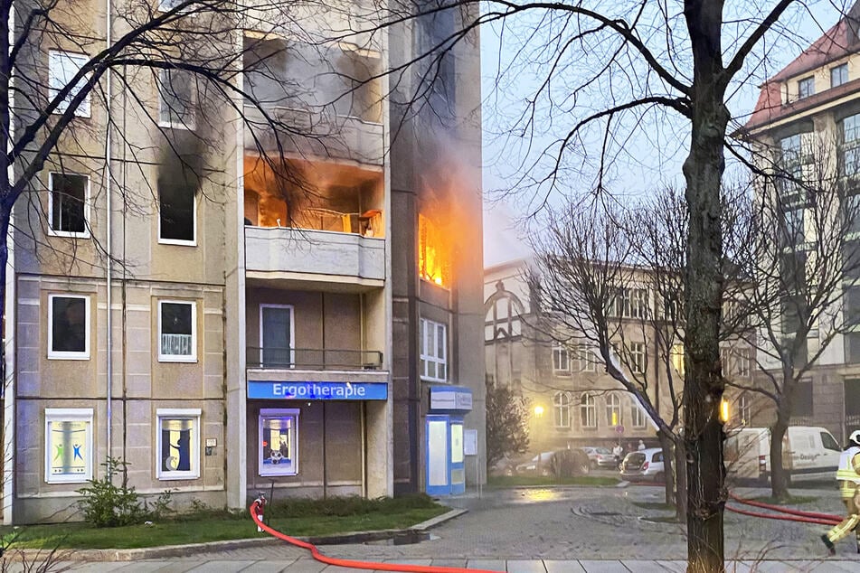 Diese Wohnung brannte am gestrigen Mittwoch lichterloh.