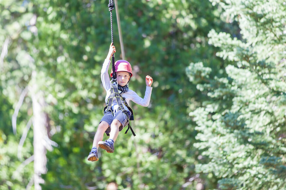 Ein Ausflug in den Kletterwald ist ein Spaß für Groß und Klein.